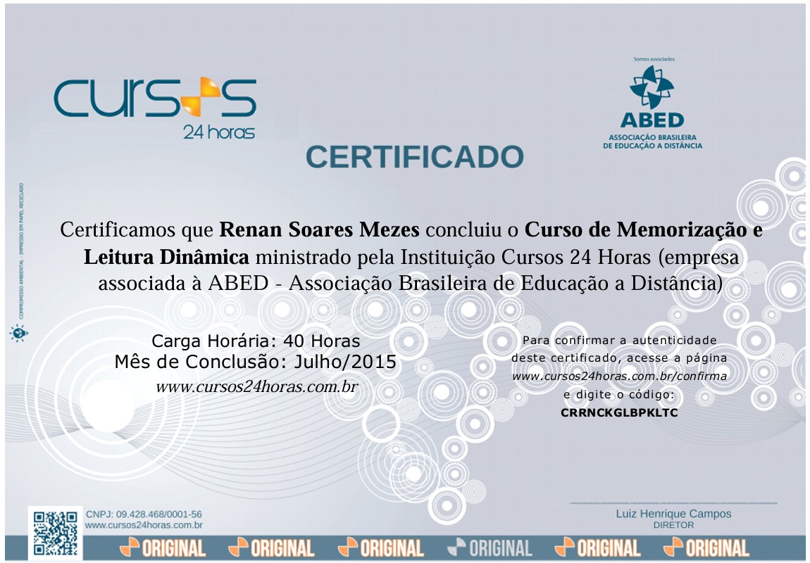 certificado cursos24horas renan sores mezes
